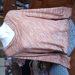 Self Esteem Striped Metallic Top